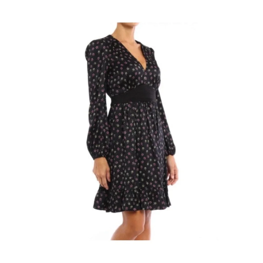 dvf black silk wrap dress Diane Von Furstenberg Ballerina A-Line Wrap Midi Dress